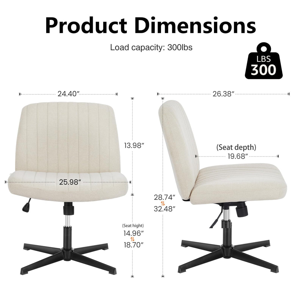 Criss Cross Chair, Cross Legged Vanity Chair, Home Office