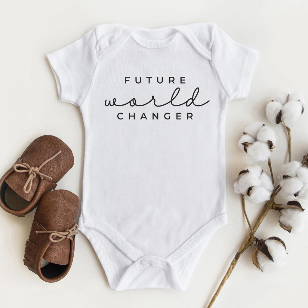Organic Cotton Baby Onesie - Infant Bodysuit, Soft Breathable Outfit, Unisex Baby Clothes, Snap Closure