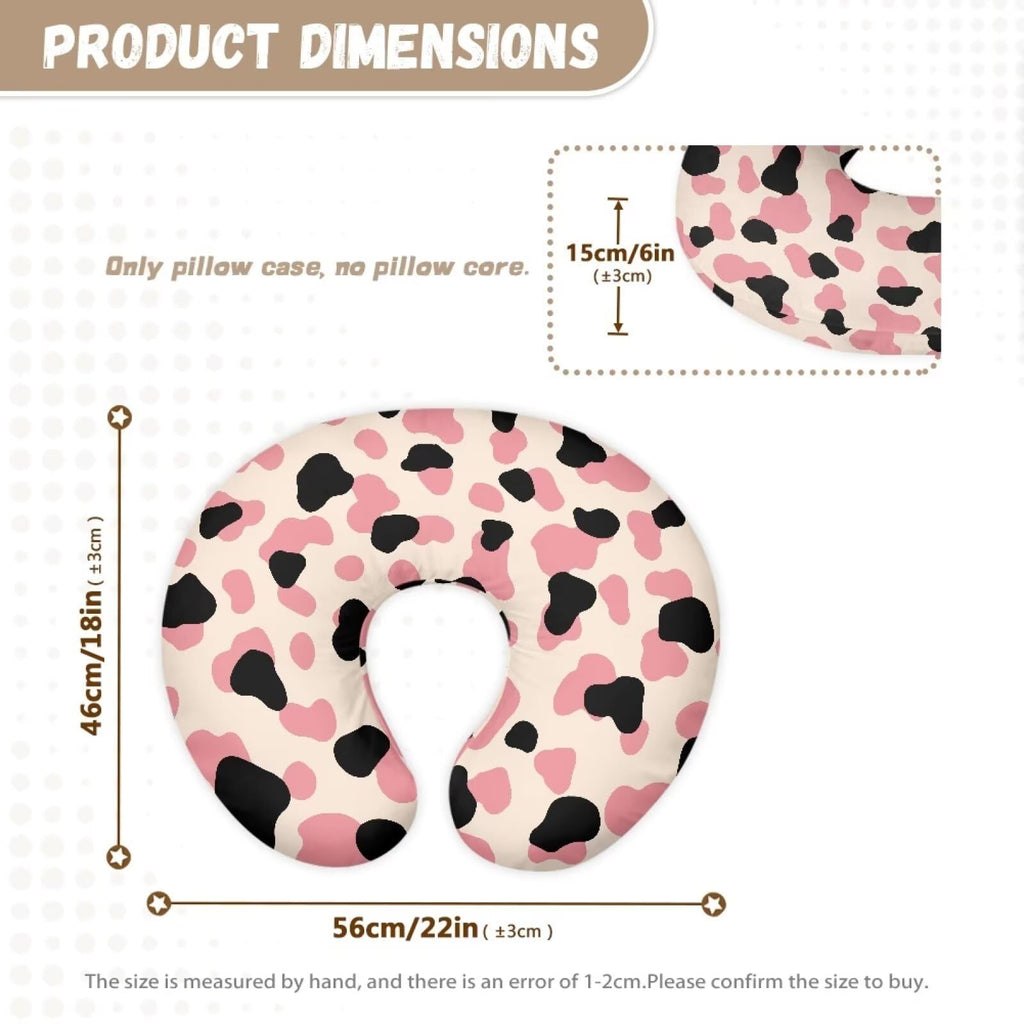 Multi Pink Color Cow Stripes Breastfeeding Pillow Cover Nursing Pillow Cover Cuddle Pillow Slipcover Detachable