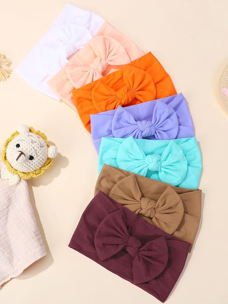 25PCS Baby Nylon Headbands Soft Baby Girl Headbands with Hair Bows