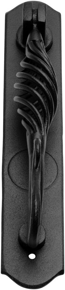 Door Knockers 9 3/8 in. Black Finish Solid Cast Iron Birdcage Style Door Knocker with Mounting Hardware