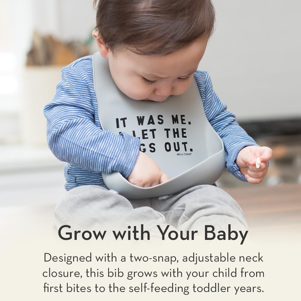 Wonder Bib, Adjustable Silicone Baby Bibs, Food Critic