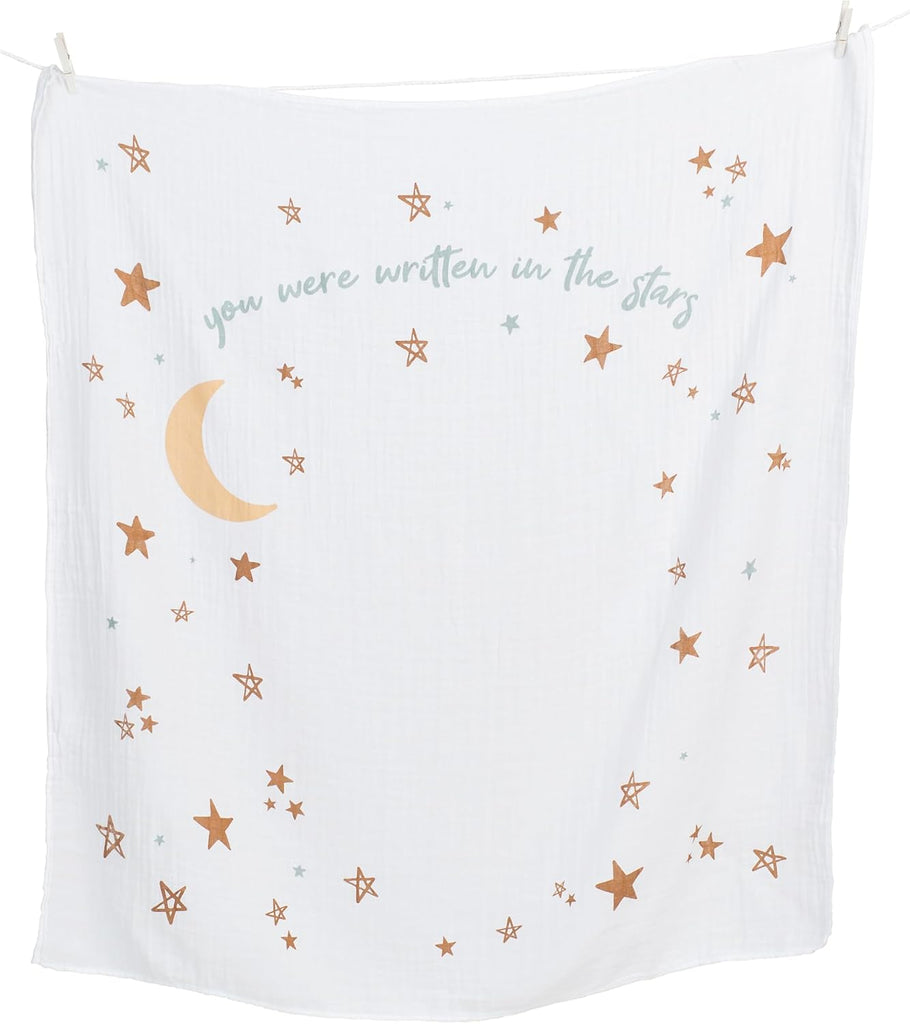 Baby's First Year Milestone Blanket and Card Set | 40in x 40in (Written in the Stars)