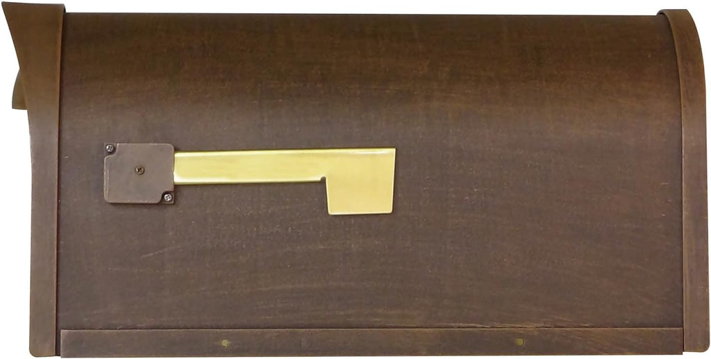 Classic Curbside Mailbox - Copper Aluminum Mailbox for Post Mount