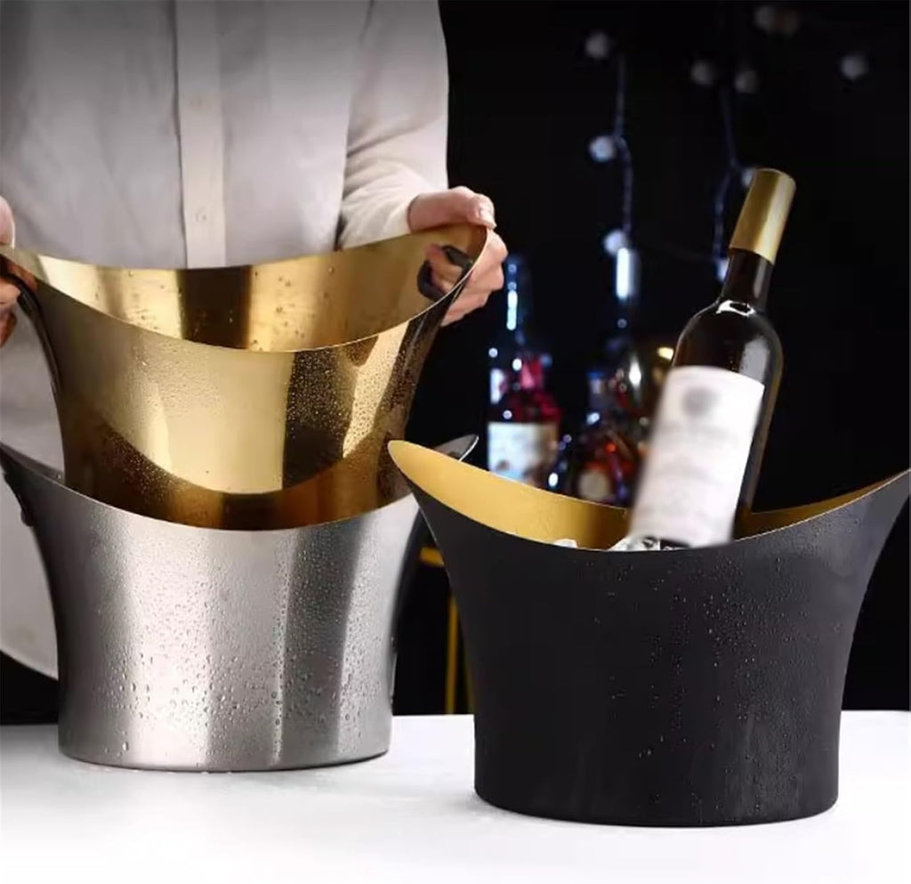 Ice Bucket Stainless Steel Ice Bucket Large Wine