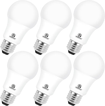 Energetic A19 6-Pack 100 Watt LED Bulb Daylight 5000K, Dimmable, 1500 Lumens 12.5W, E26 Medium Base, 15000 Hrs, ETL