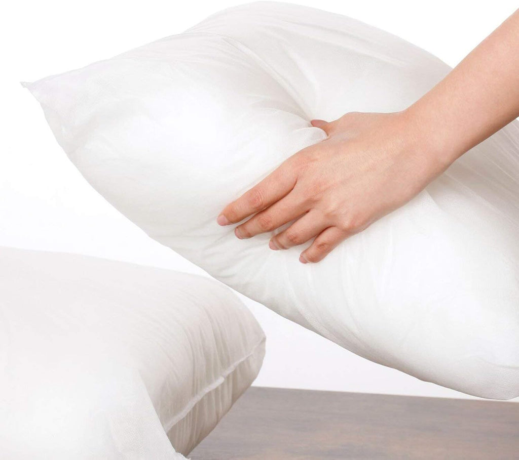 18 x 18 inches Pillow Inserts Hypoallergenic Brushed Microfiber Liner Down Alternative Filled Square - Set of 6