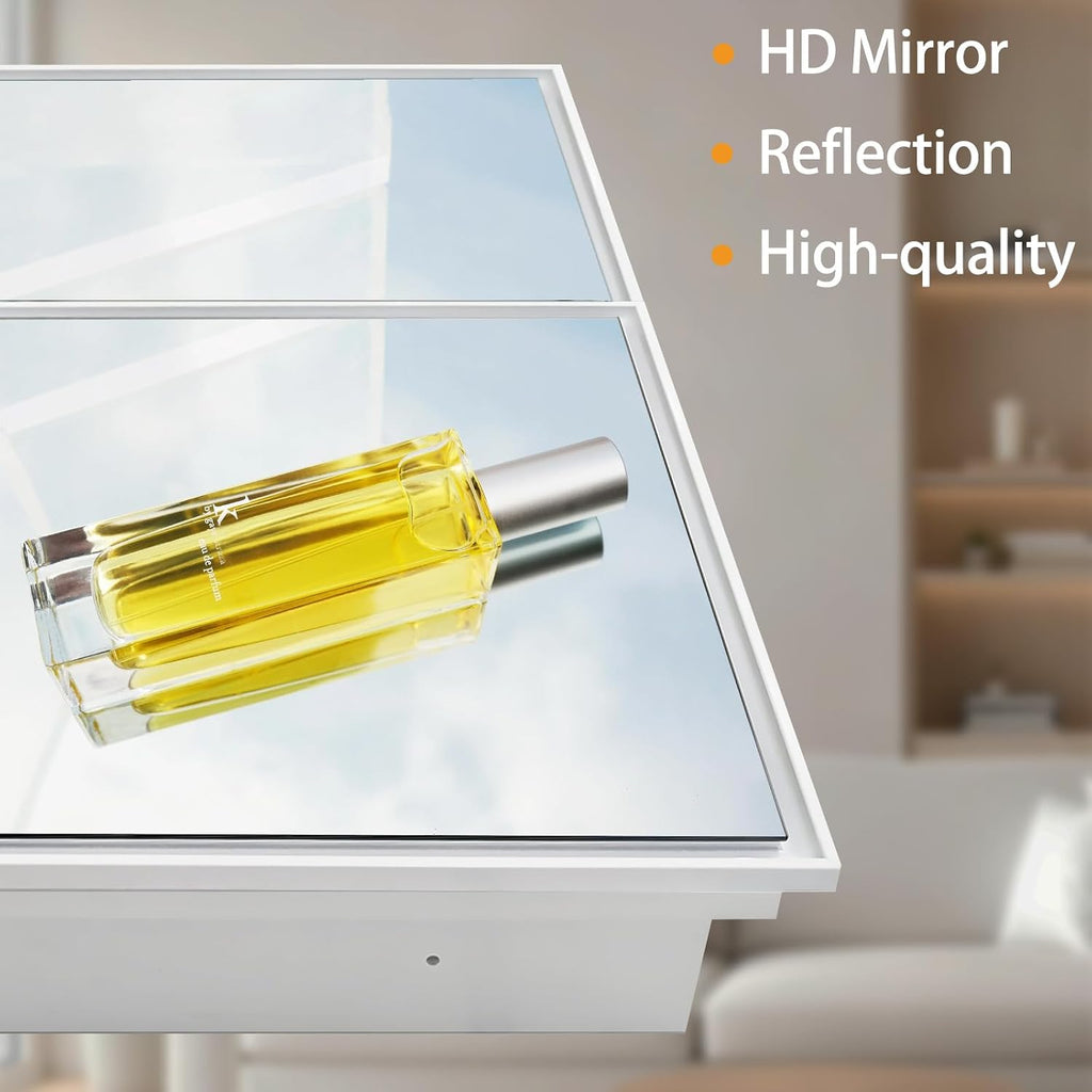 26 x 32 Inch Bathroom Medicine Cabinet with Double Mirror Doors, Recessed or Surface Mount Wall Cabinet , Plastic