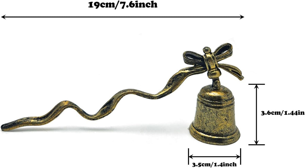 Candle Snuffer,Vintage Candle Extinguisher Snuffers with Long Handle,Unique Candle Tool for Putting Out Extinguishing