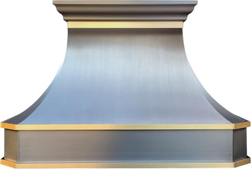 Island Mount Range Hood 4 Speed LED Lights