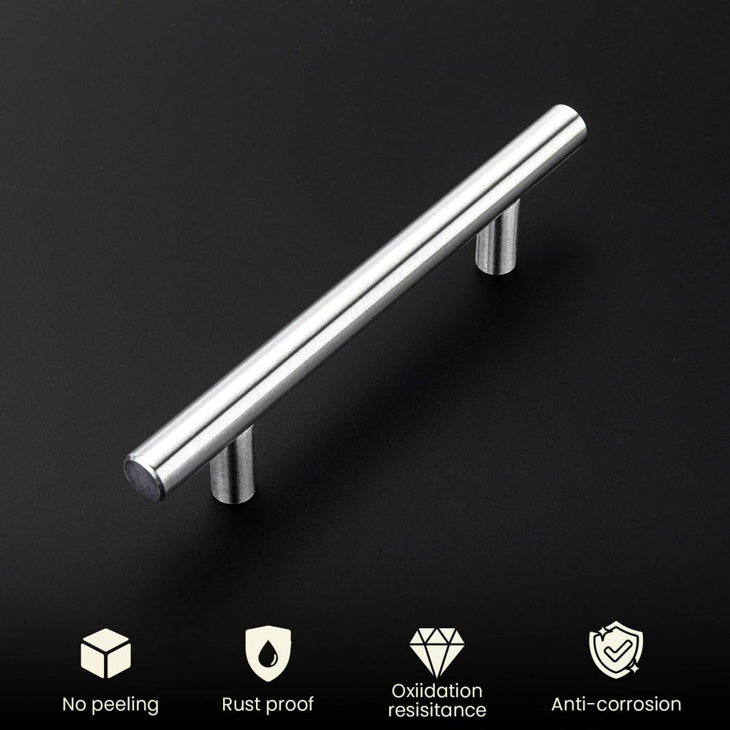 5 Pack Brushed Nickel Cabinet Hardware Cabinet Pulls - HD201SN Cupboard Handles Modern Cabinet Door Handles 7-1/2inch