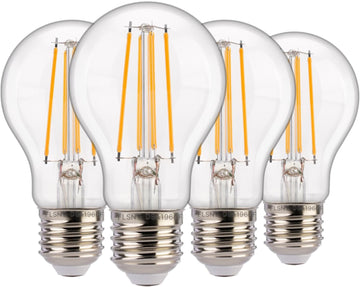 Dusk to Dawn Outdoor Sensor A19 LED Edison Bulbs,7W (60W Eqv.), 800LM,Vintage Filament E26 Base, Auto On/Off