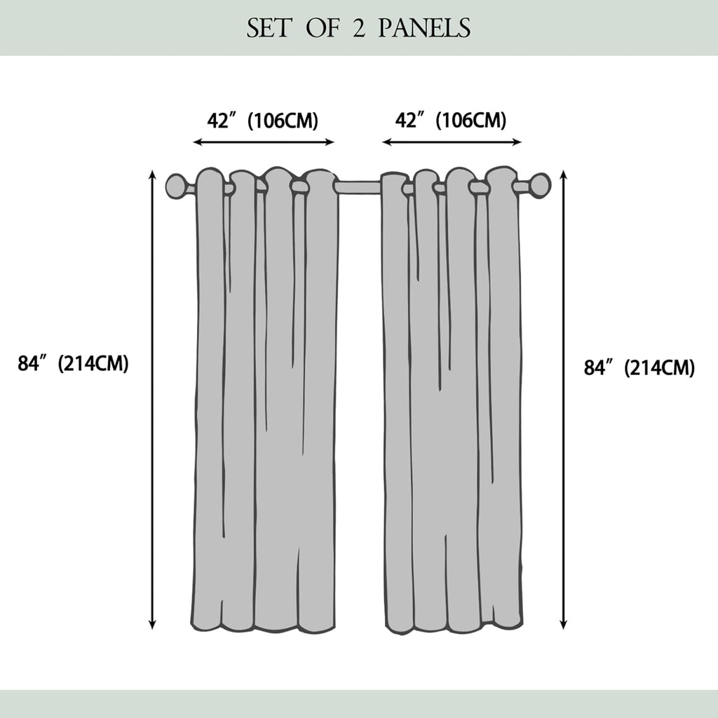 Japanese Style theme Waterproof Outdoor Curtains ,Bamboo Forest Stream pattern,Privacy Weatherproof Grommet Outside
