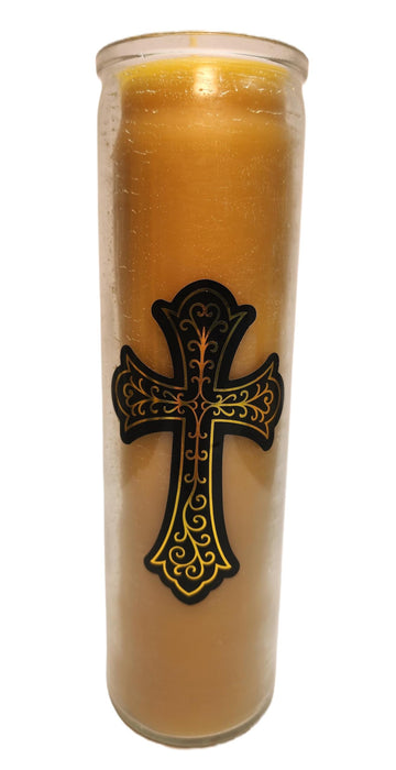 Beeswax Vigil Altar Prayer Meditation Candle, Burns up to 100 Hours Glass Jar, Pure 100% Beeswax, US Made