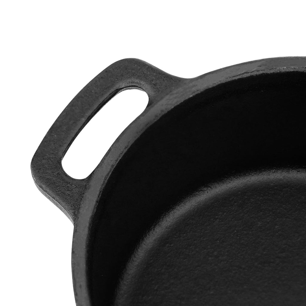 Mini Cocotte 16 oz Pre-Seasoned Mini Dutch Oven 0.5 qt. Cast Iron Garlic Roaster for Oven Garlic Confit Pot Ramekins