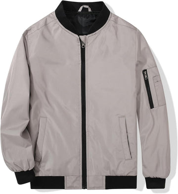 Boys Bomber Jacket Windproof Outerwear