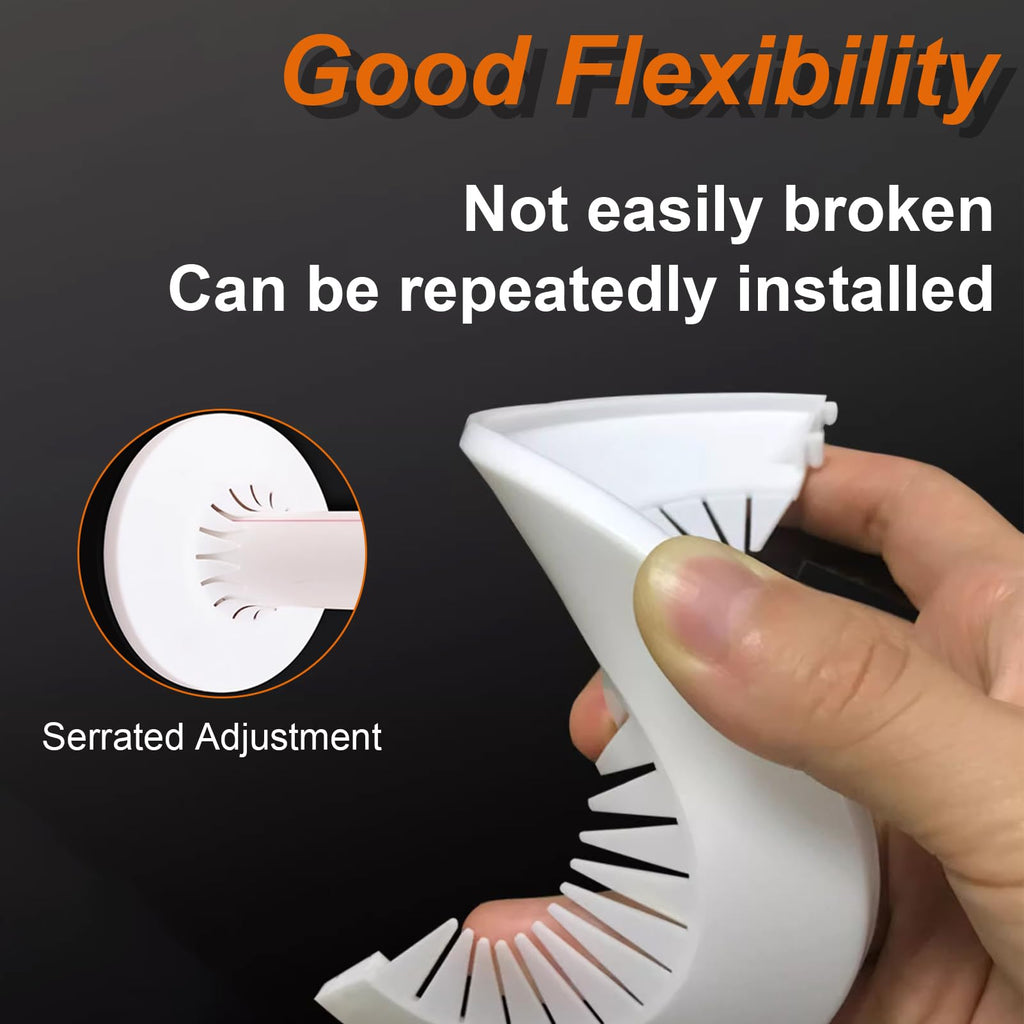 8Pcs Plumbing Cover Plates White Escutcheon Plate Plastic Flange Pipe Covers (4PCS Apply to 0.4" to 1.57" and 4PCS