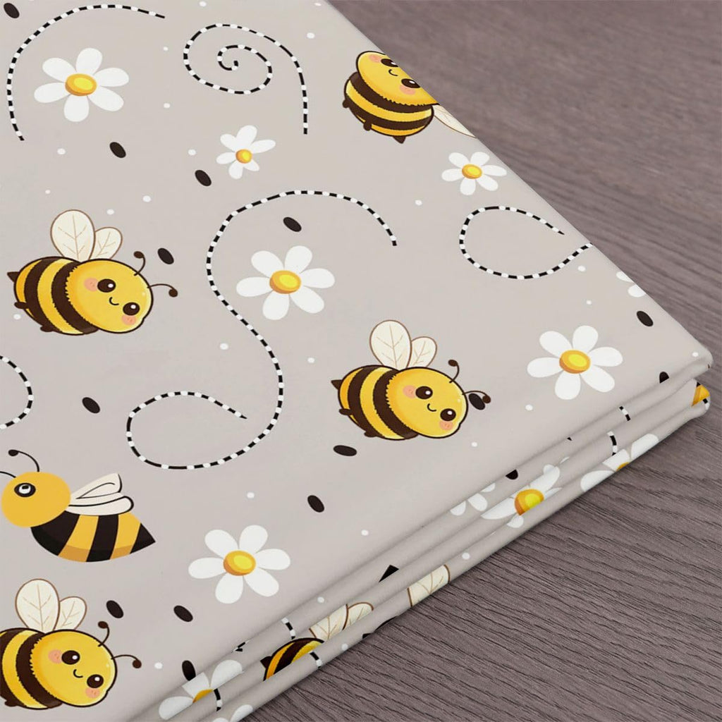 Cute Cartoon Bees Upholstery Fabric Soft 5 Yards