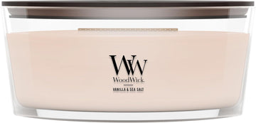 Ellipse Scented Candle Vanilla & Sea Salt Scent Crackles as it Burns Up to 50 hours Burn Time Premium Soy blend