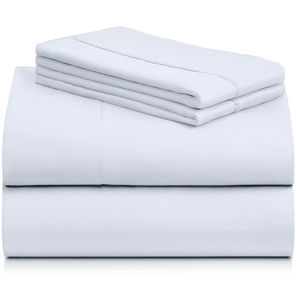 Queen Size Sheet Set, Cooling & Soft Deep Pocket Bed Sheets, 4PC