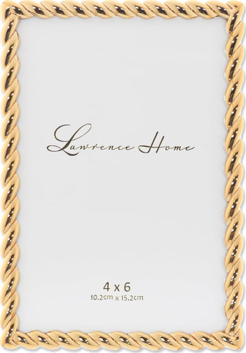 4x6 Golden Rope Picture Frame (712046)