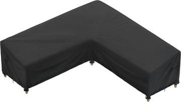 Outdoor Sectional Cover for 85 x 85 inch L-Shaped Couch Sofa | Waterproof, Weatherproof, fit 84 x 83, 82 x 81