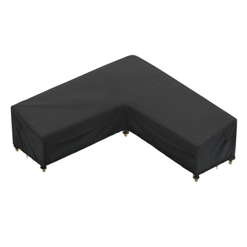 Outdoor Sectional Cover fit 90 x 90 inch L-Shaped Couch Sofa
