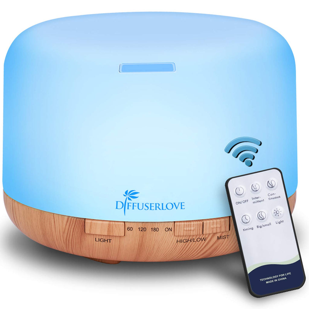Diffuser Essential Oil Diffusers Remote Control Aroma Diffuser Cool Mist Aromatherapy Diffuser with Mute