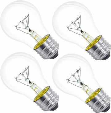 Lava Lamp Bulb 40W 4 Pack E26 Medium Base A15 Appliance Oven Light Bulb