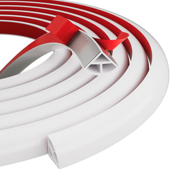 236'' Quarter Round Molding Trim, Peel and Stick Silicone Decorative Strip