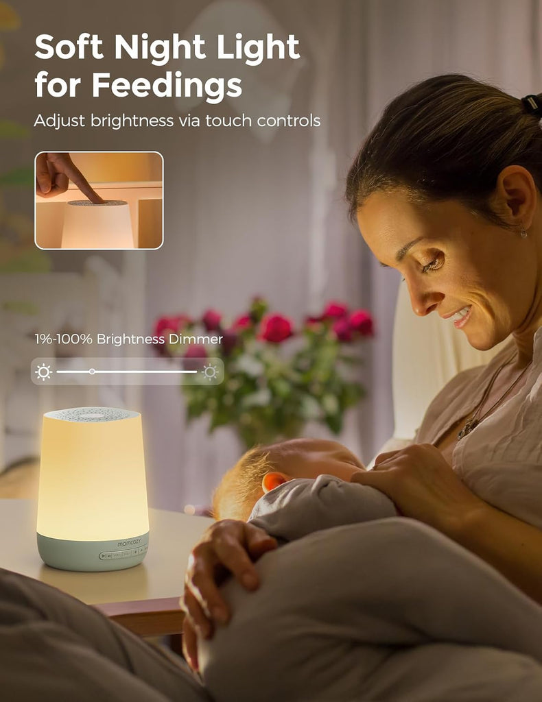 Smart White Noise Machine for Baby Sleeping with Night Light, Green
