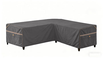 Waterproof 6-Seater Patio V-Shaped Sofa Cover