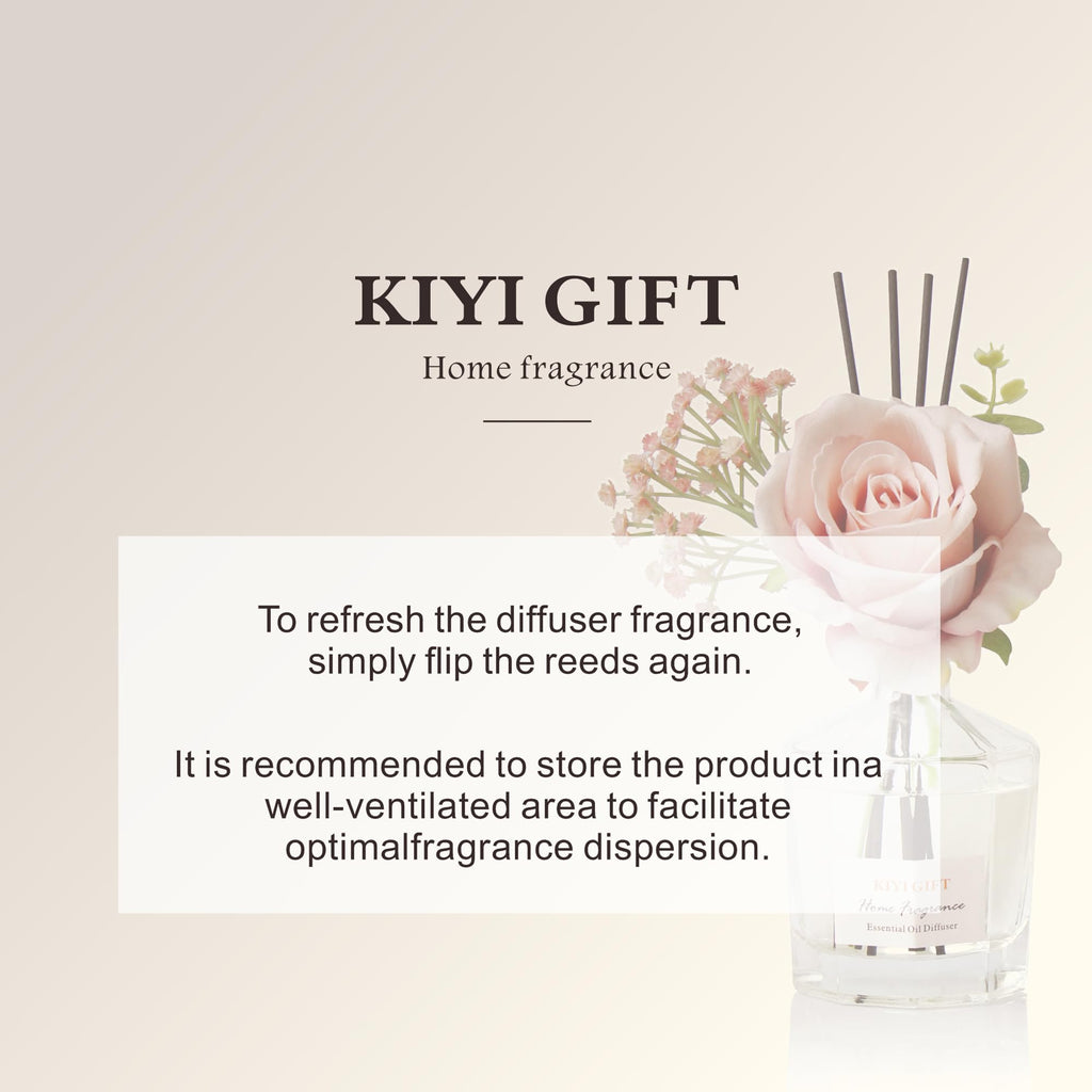 Reed Diffuser Set, 8.4 fl oz Scent Diffuser with 6 Reed Sticks, Home Fragrance, Up to 120 Day Long Lasting Scent, Reed