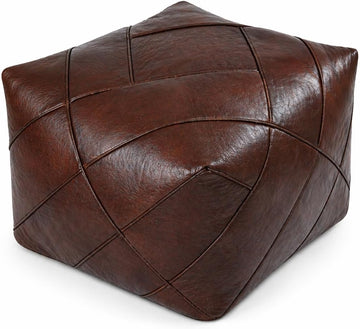 Pouf - Delivered Unstuffed - Ottoman, Footstool, Footrest, Hassock, Floor Cushion - Modern Living Room, Artisan