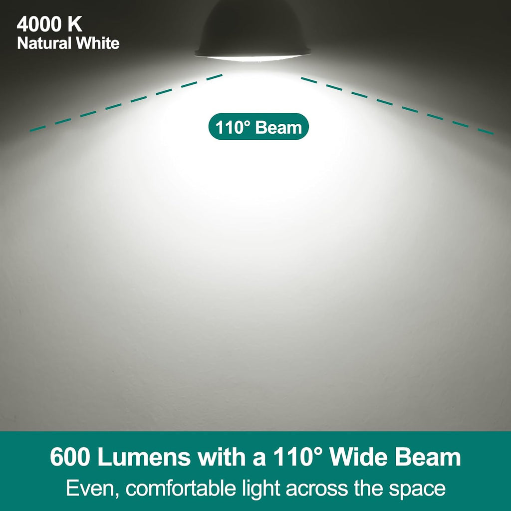 MR16 LED Bulbs 50W Equivalent, 4000K Natural White, 600LM