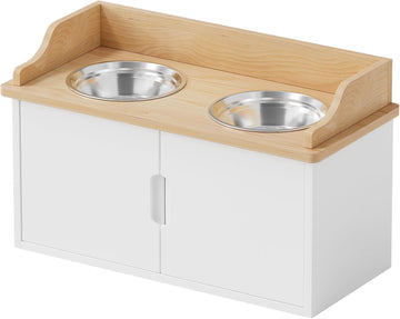 Elevated Dog Bowls with Storage, Dog Food Storage and Feeder