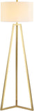 SAFAVIEH Lighting Collection Deisa Contemporary Gold 64-inch Tripod Floor Lamp (LED Bulb Included)