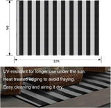 Plastic Straw Rug, 9'x12' Outdoor Waterproof Patio Rugs Foldable Reversible Camping Mat for RV, Deck