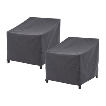Outdoor Chair Covers, Heavy Duty, Gray, 36W x 40D x 36H, 2-Pack