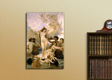 The Birth of Venus by William Adolphe Bouguereau Giclee Canvas Prints Wrapped Gallery Wall Art, Stretched & Framed