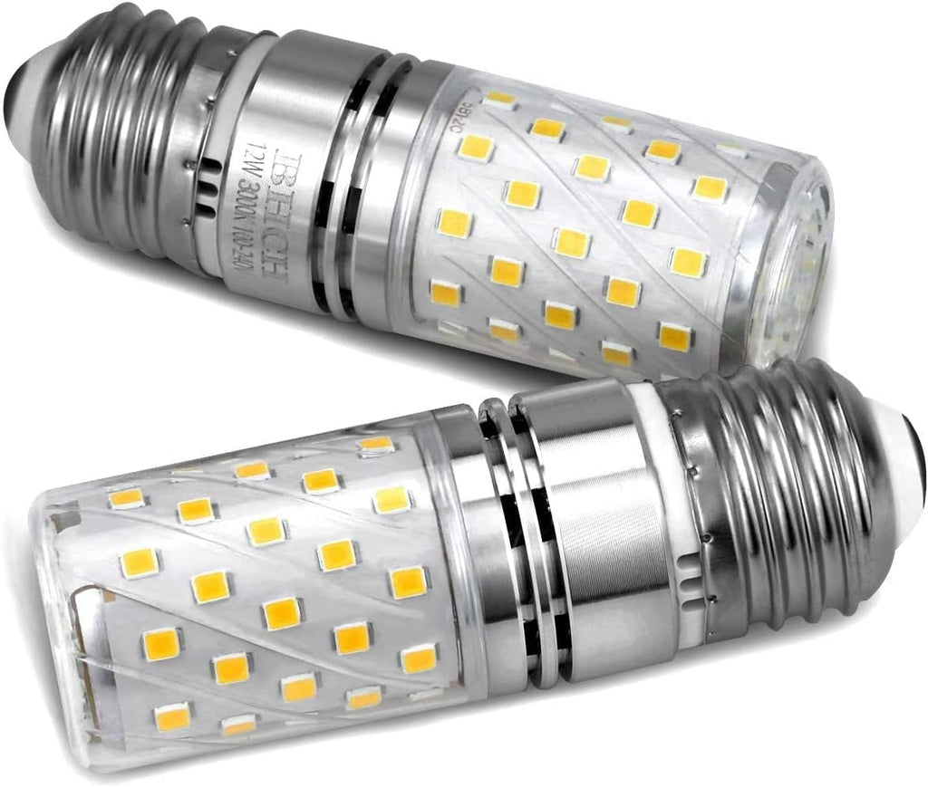 E26 LED Corn Bulbs 12W,3000K Warm White,1200LM,100W Incandescent Bulbs Equivalent,Pack of 4