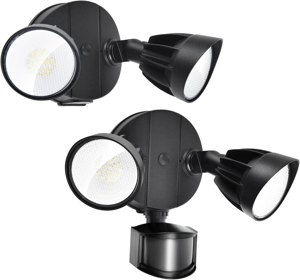 44W 4200/3500 lm LED Security Light Outdoor Motion Sensor/Switch Control, 5000K Daylight Flood Light, Waterproof, 2