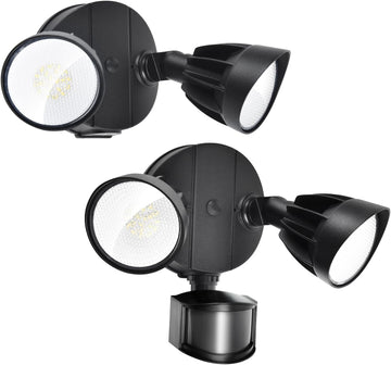 44W 4200/3500 lm LED Security Light Outdoor Motion Sensor/Switch Control, 5000K Daylight Flood Light, Waterproof, 2