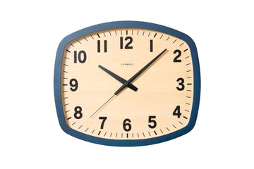 Japanese Wall Clocks-Handcrafted Solid North American Beech Wood, Battery Operated, Square Rustic Decorative, Made in