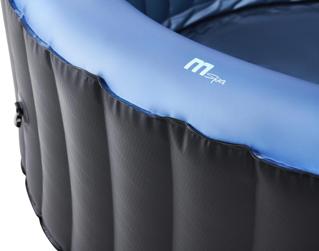 Round Inflatable Bubble Massage Spa, 4 to 6 Person Outdoor Hot Tub, Bergen