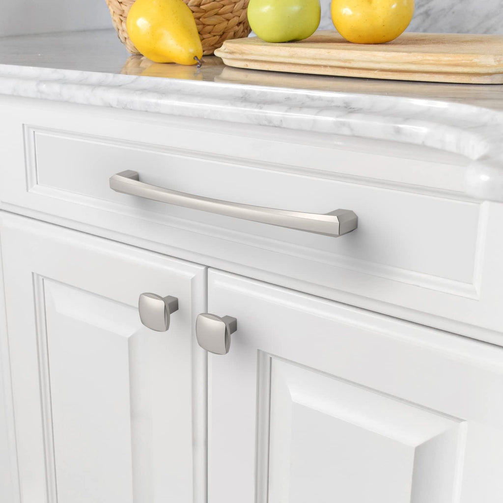 10 Pack Brushed Satin Nickel Cabinet Pulls 7 Inch(177MM) Hole Centers Kitchen Cabinet Handles Hardware Kitchen
