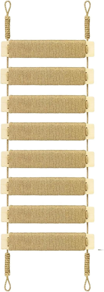 Adjustable Cat Ladder & Bridge - Multi-Functional Wall Furniture Climbing Frame | Sisal-Rope Wrapped Rungs for Secure
