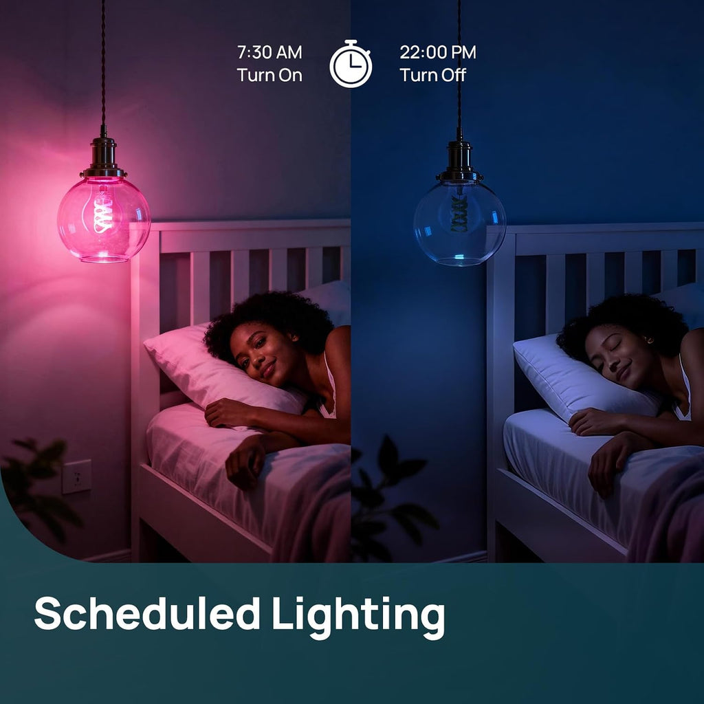 Matter Smart Light Bulbs, Works with Alexa/Apple Home/Google, 1Pack