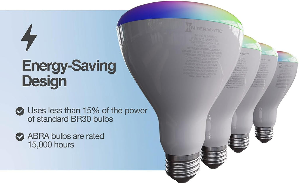 BR30 Wi-Fi Smart Bulb, 750 Lumens - Voice Controlled RGB Color Changing LED, Compatible with Alexa & Google Home