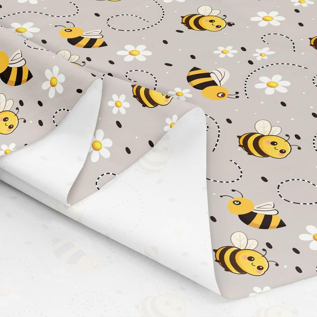 Cute Cartoon Bees Upholstery Fabric Soft 5 Yards